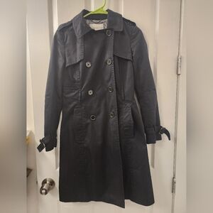 Banana Republic women's trench coat, XS petite, black.